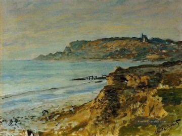 die Klippe bei Sainte Adresse Claude Monet Strand Ölgemälde